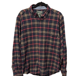 Woolrich Men's Woolen Mills Plaid Button-Down Flannel Shirt